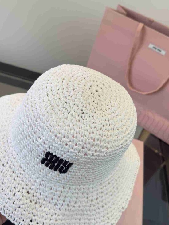 Miu Miu Breathable Woven Straw Sun Hat main image 5